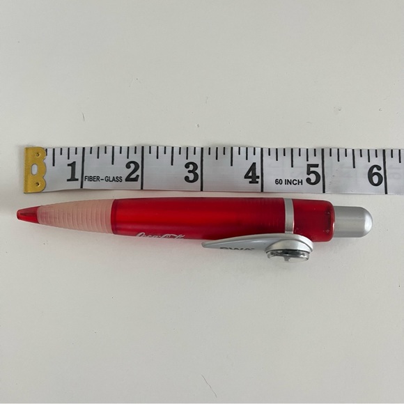 Southwest Airlines Pen NOT WORKING Coca Cola Ink Compass Red Vintage Plastic - Picture 5 of 6